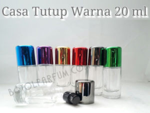 Botol Parfum Tutup Warna 20 ml